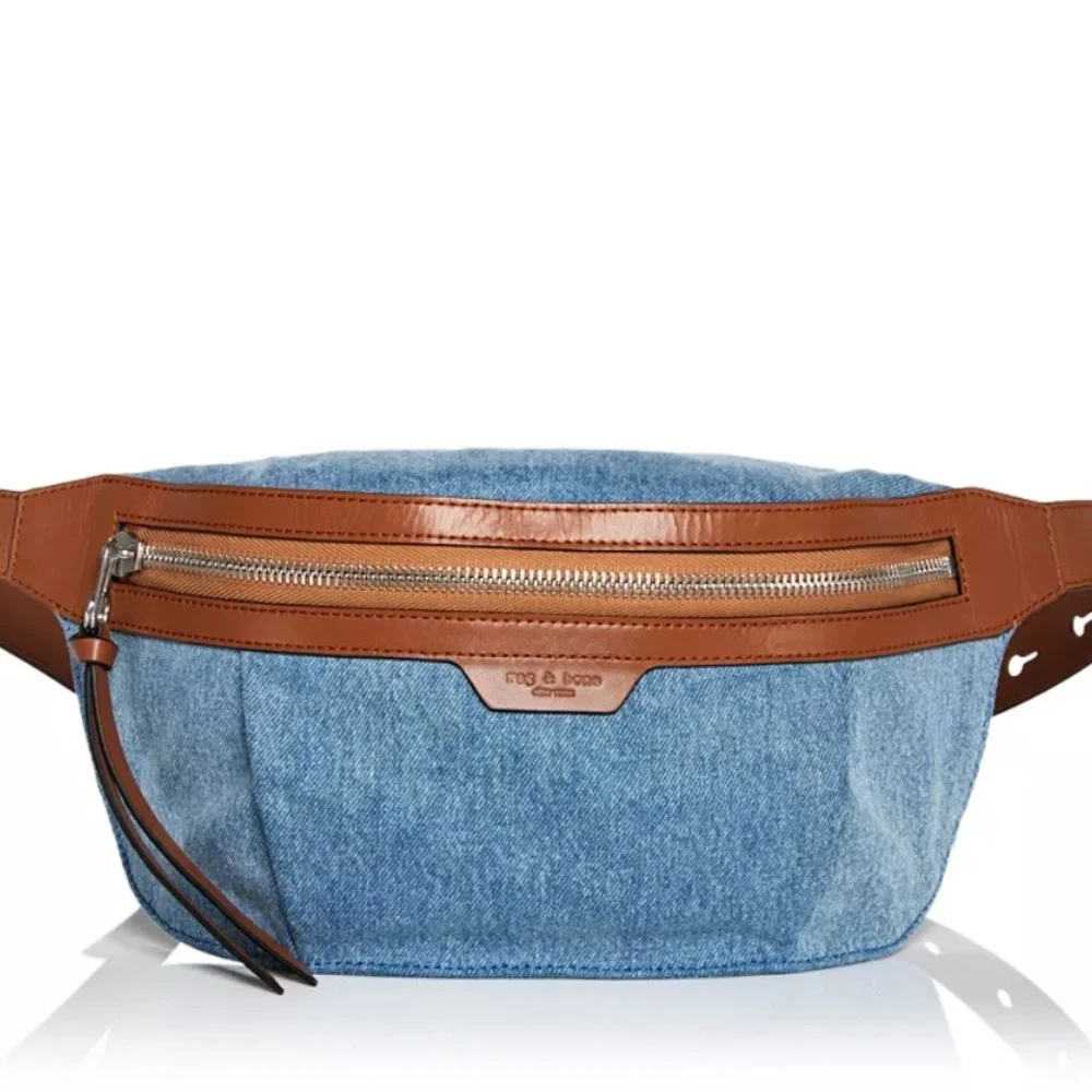 New-rag & bone Commuter Denim Belt Bag beautifully gift wrapped - Picture 3 of 7